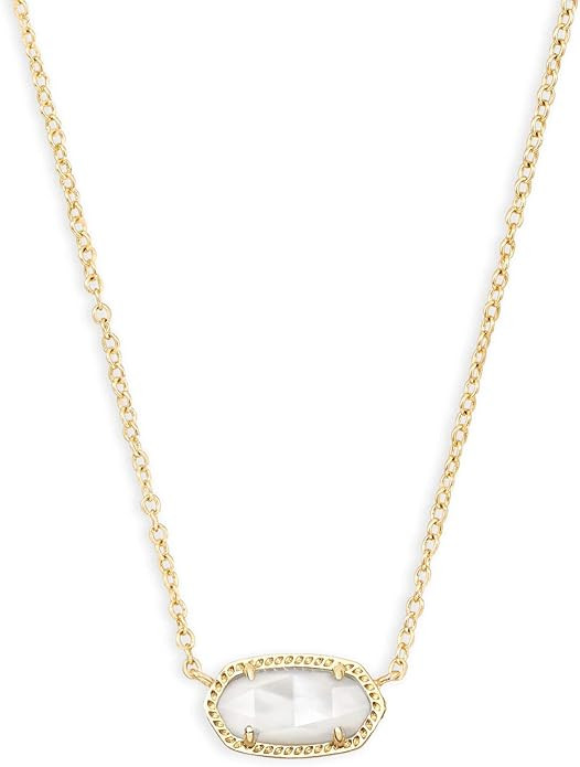 Kendra Scott Elisa Pendant Necklace - Ivory Pearl - Versatile Necklace - 0.63" Length X 0.38" Wid... | Amazon (US)