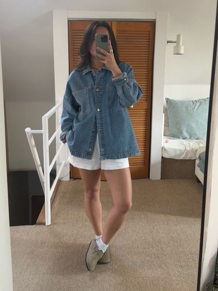 Jacket: Zara (exact one linked on ShopMy since I can’t link Zara on LTK)
Shorts; size small 