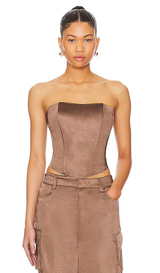 The Lanai Top in Macchiato | Revolve Clothing (Global)