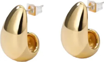 Dome Huggie Teardrop Earrings | Nordstrom