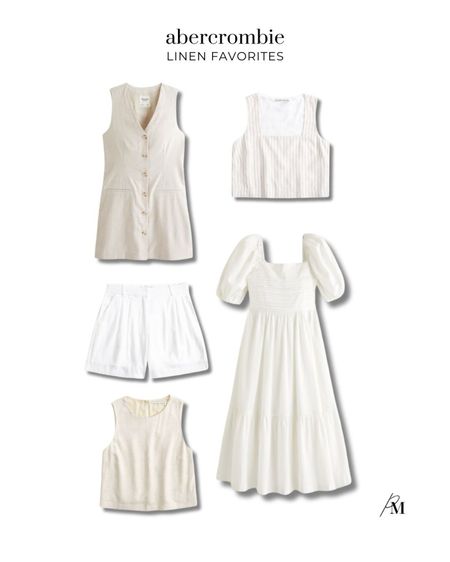 Abercrombie linen favorites! I love linen pieces for spring and summer. This vest dress and high waisted shorts are perfect for an elevated summer look. 

#LTKBeauty #LTKSeasonal #LTKStyleTip