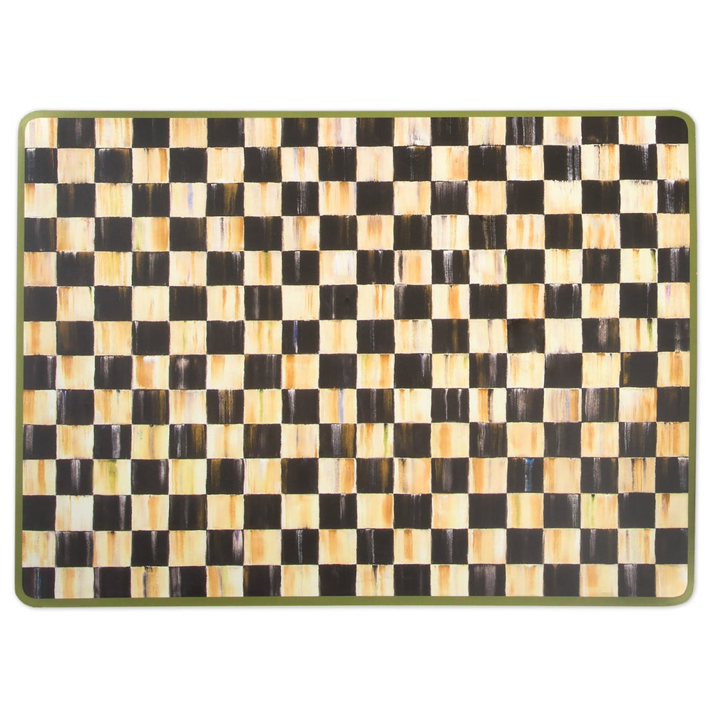 Courtly Check Cork Back Placemats, Set of 4 | MacKenzie-Childs