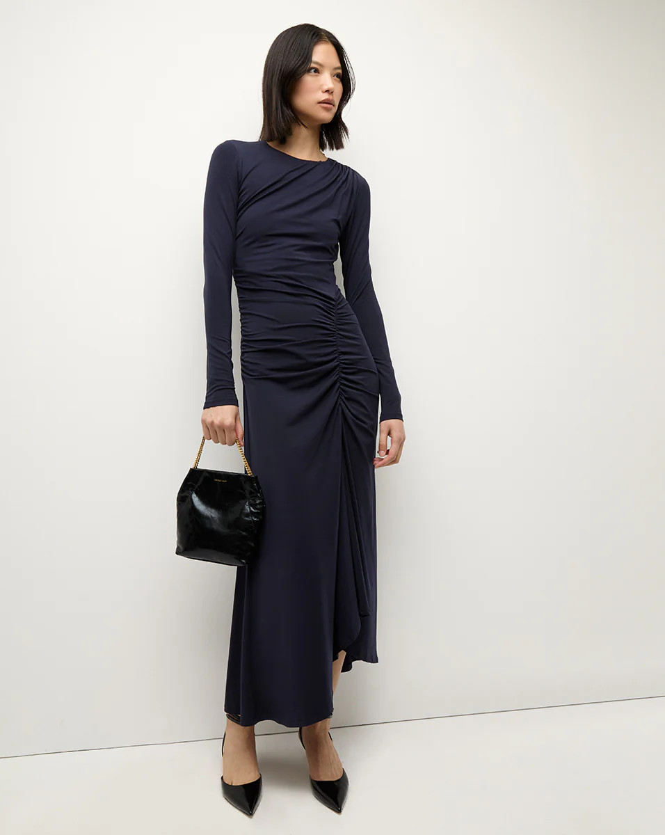 Theodora Dress in Navy | Veronica Beard | Veronica Beard
