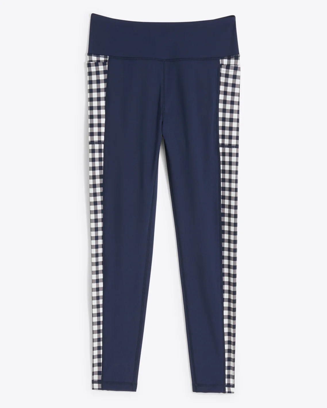 Panel Leggings in Navy Gingham | Draper James (US)