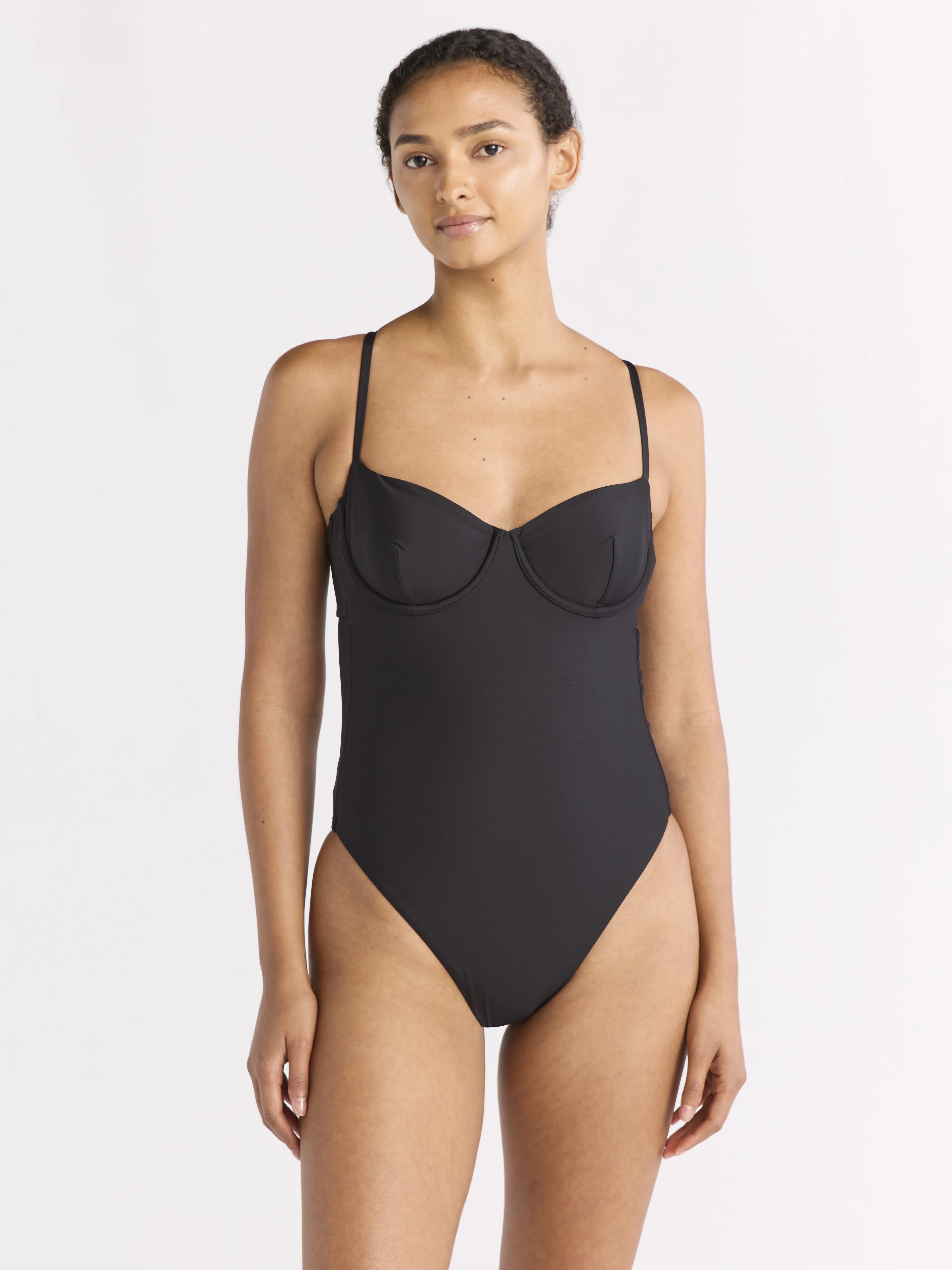 Free Assembly Women's Underwire One Piece Swimsuit, Sizes XS-XL | Walmart (US)