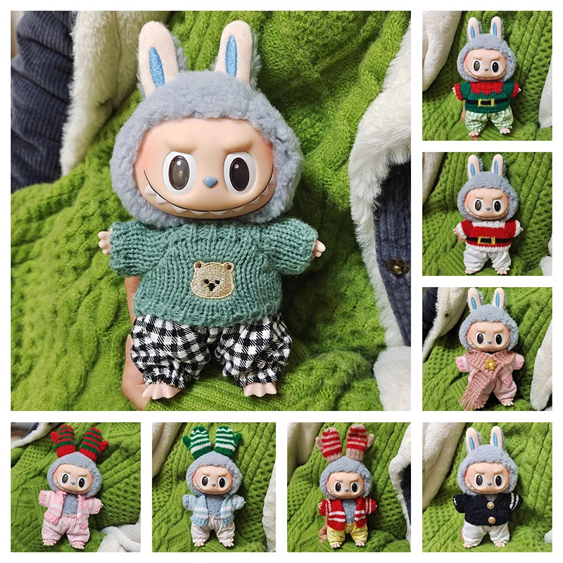 1PC Outfit Accessories For Labubu Idol Dolls Sweater Closure Pants Clothing DIY Kid Gift 15cm Cut... | AliExpress (US)