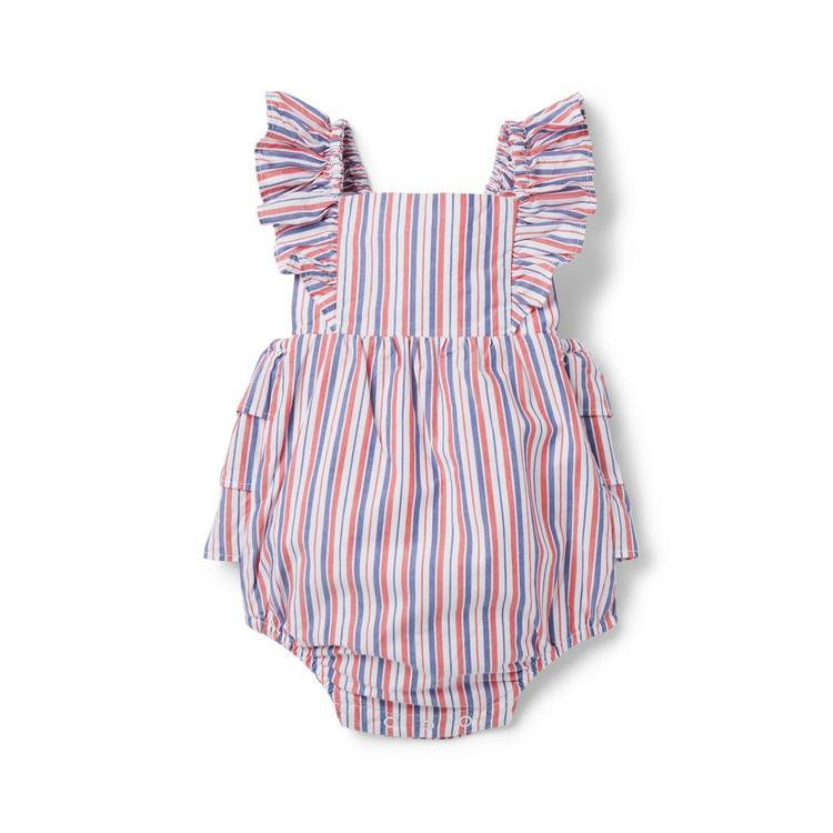 Baby Striped Ruffle Romper | Janie and Jack