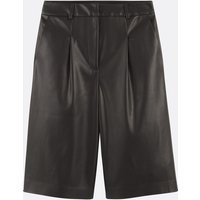 Pleat Front Bermuda Shorts in Imitation Leather | La Redoute (UK)