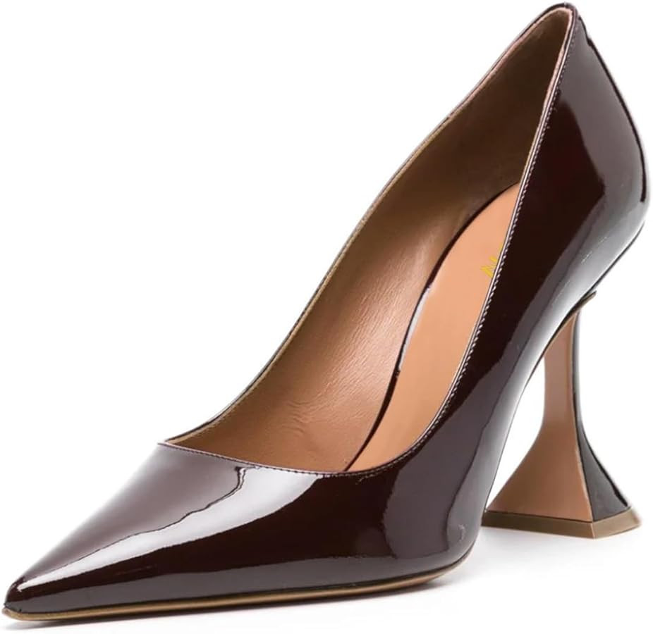 YDN Women Pointed Toe Slip on Pumps Special Kitten High Heel Shoe for Party Prom Dress Lady Size ... | Amazon (US)