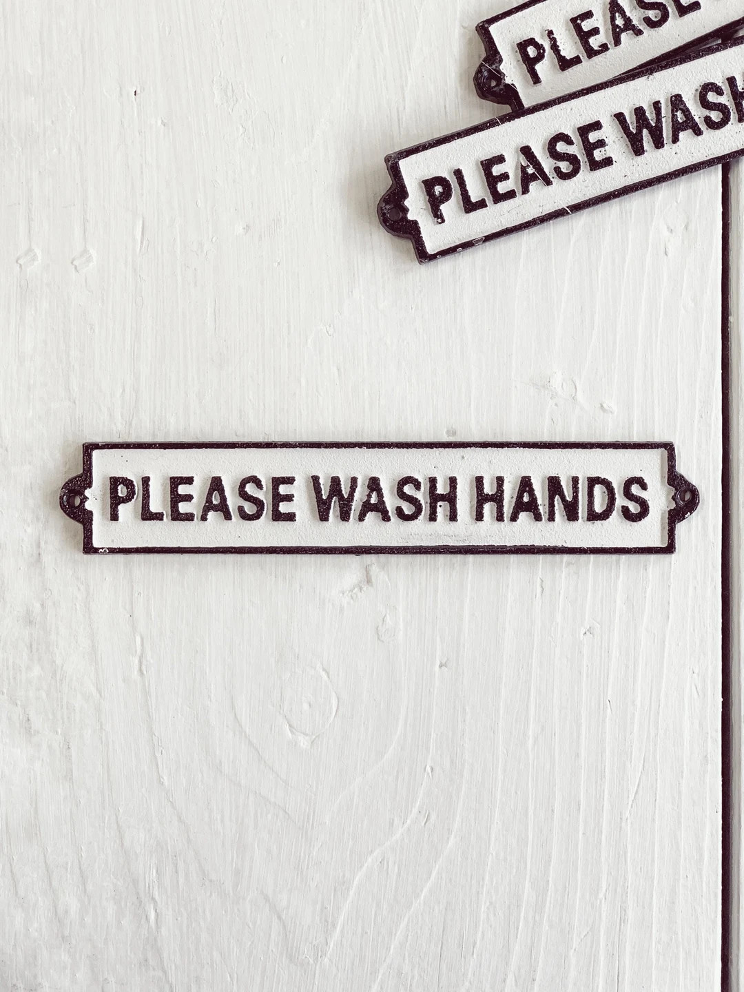 Wash Your Hands, Bathroom Wall Art, Housewarming Gift, Metal Sign, Bathroom Decor - Etsy | Etsy (US)