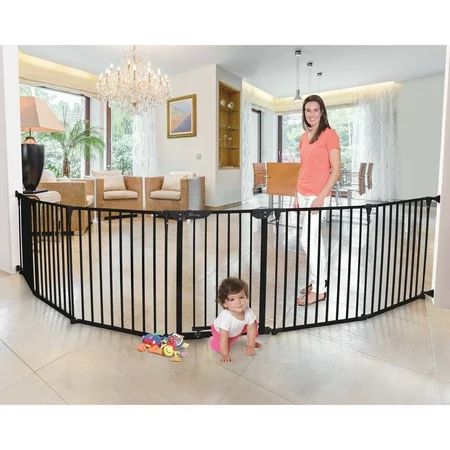 Dreambaby Royale 3-In-1 Converta Play-Pen, Fireplace and Wide Barrier Gate Fits up to 151 inches | Walmart (US)
