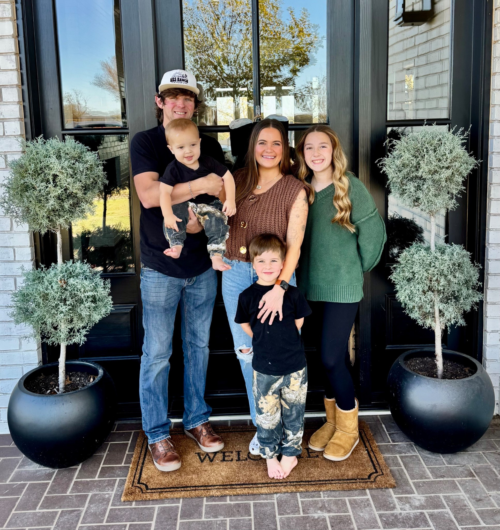 Happy Thanksgiving from my family to yours. We go very casual for our family lunch! This sweater vest is perfect for fall in Texas. I can layer it when it gets cooler and dress it up or down! #ootd #thanksgivingfit #fall #family 

#LTKootd #LTKmomlife #LTKFindsUnder50