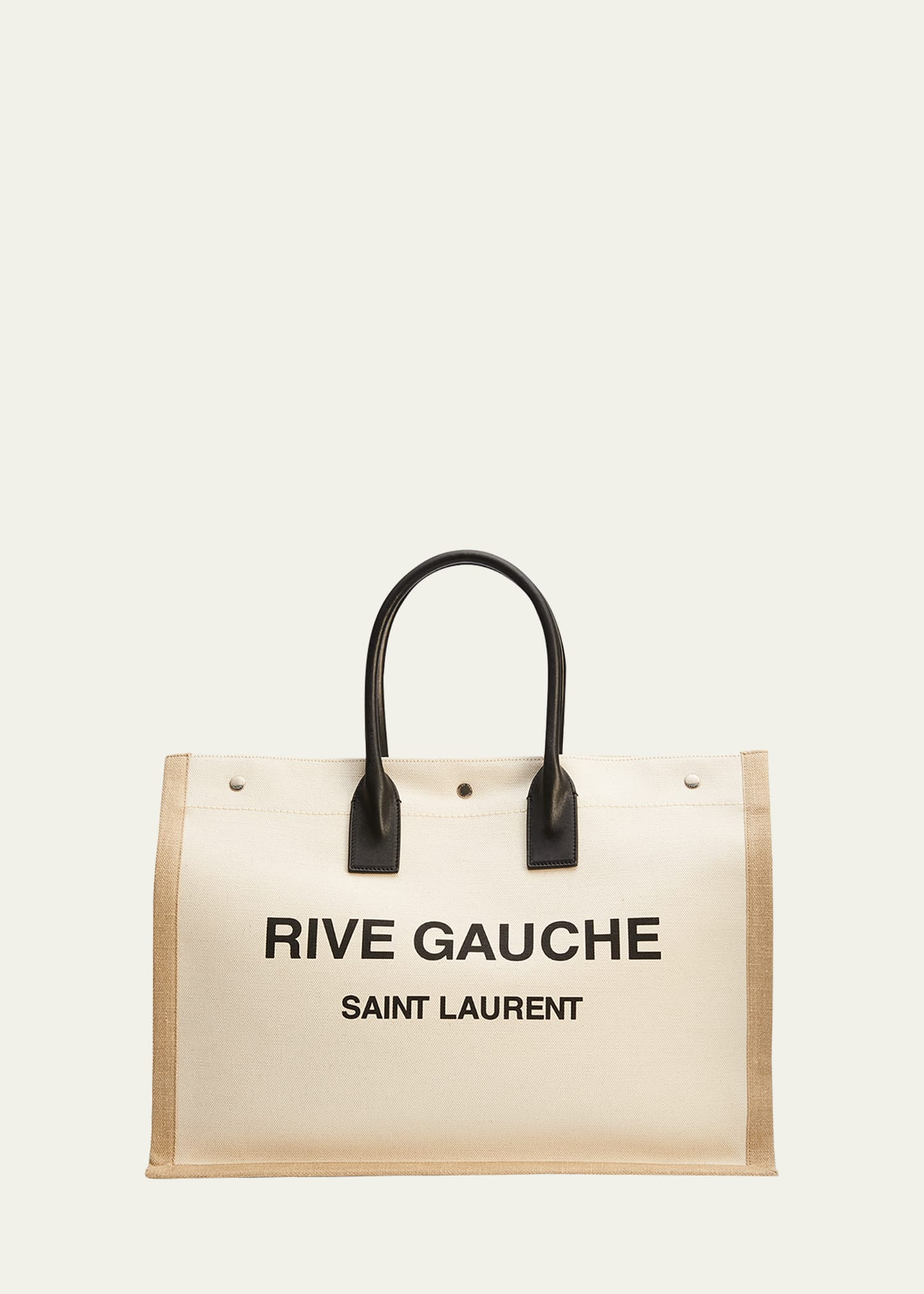 Saint Laurent Men's Rive Gauche Canvas Tote Bag | Bergdorf Goodman