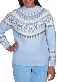 Women's Swiss Chalet Fair Isle Turtleneck Sweater | Belk