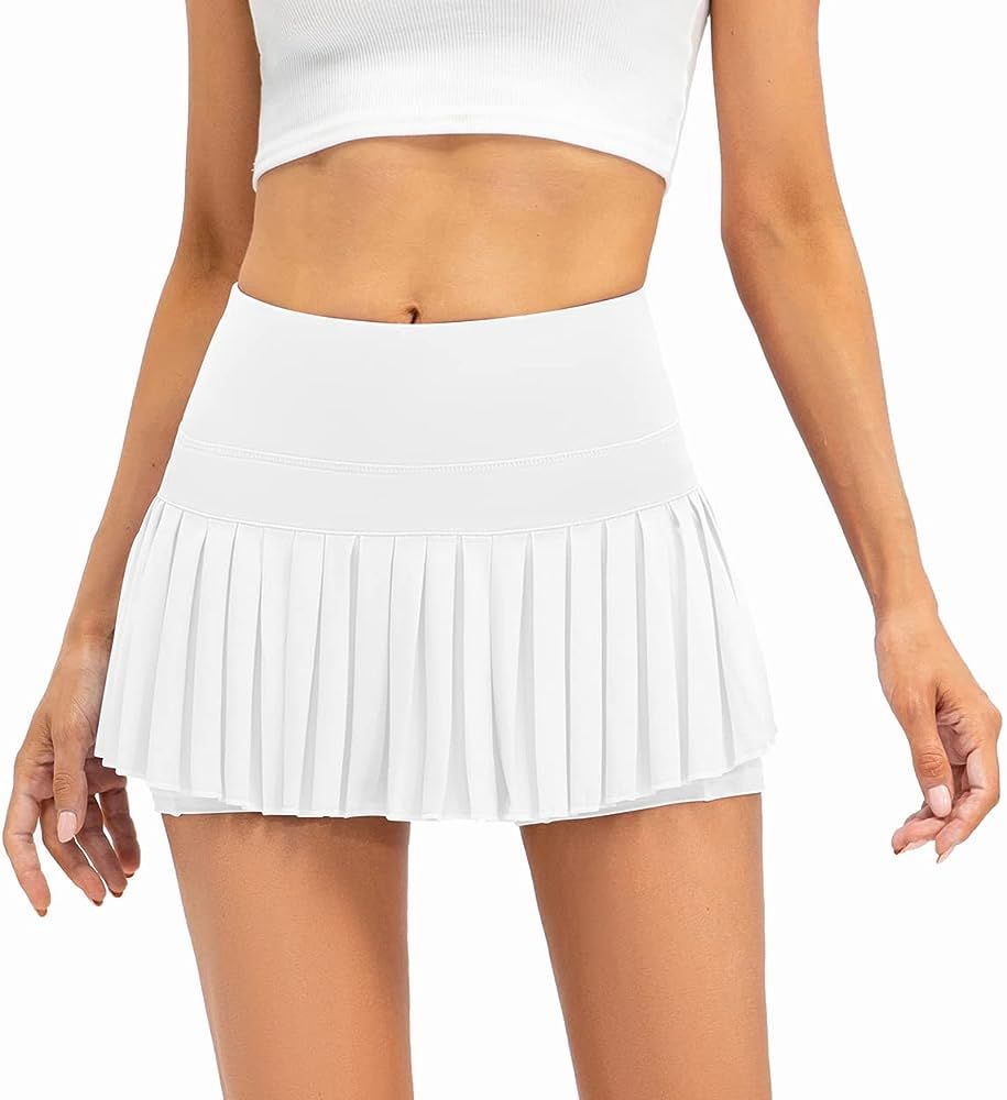 Raroauf Women Tennis Skirt Pleated Golf Skirts with Pockets Workout Sports Running Athletic Skort... | Amazon (US)