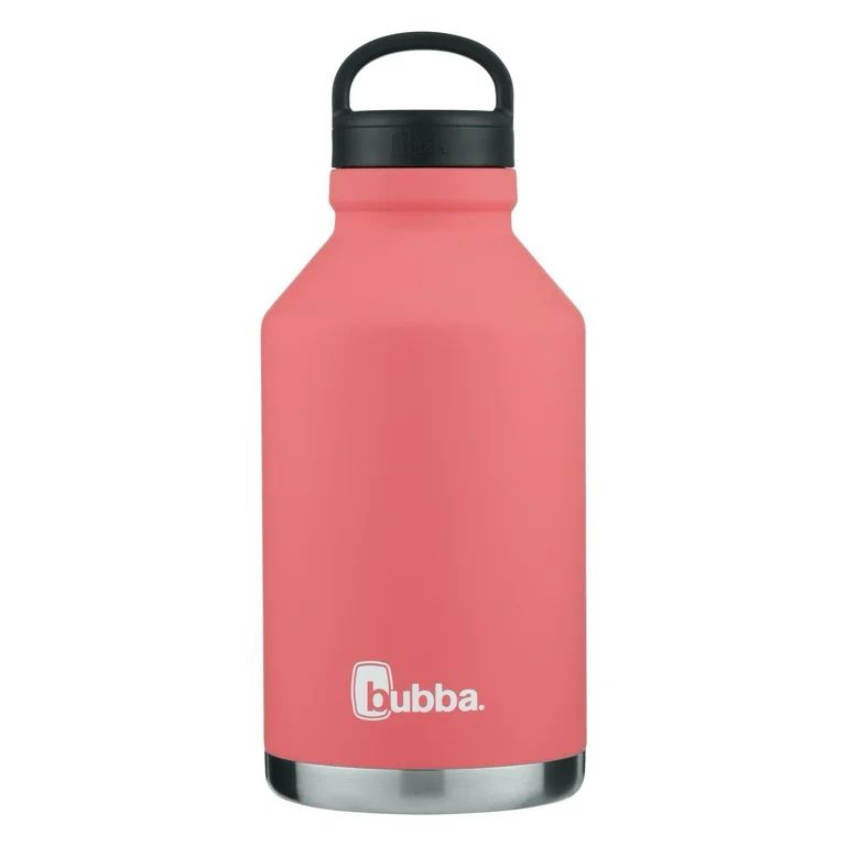 bubba Growler Stainless Steel Water Bottle, Wide Mouth Rubberized, Electric Berry, 64 fl oz. | Walmart (US)