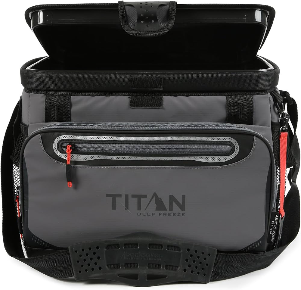 Titan by Arctic Zone Deep Freeze Cooler - Zipperless Hardbody Cooler - Deep Freeze Insulation, Ha... | Amazon (US)
