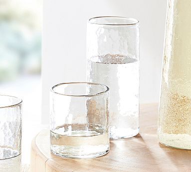Hammered Handcrafted Drinking Glasses | Pottery Barn (US)