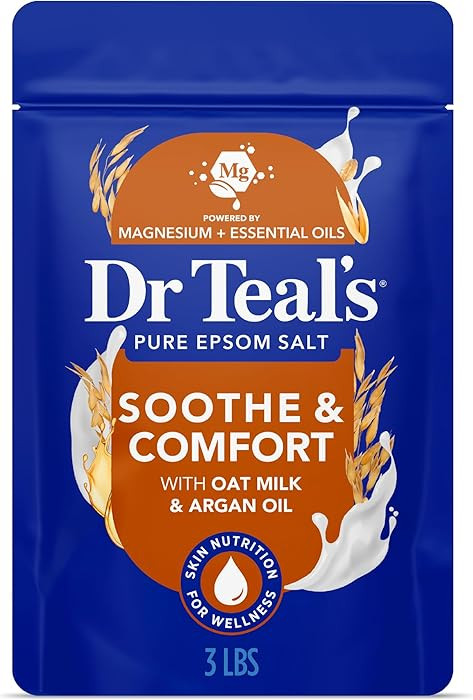 Dr Teal's Epsom Salt Magnesium Soak, Soothe & Comfort with Oat Milk & Argan Oil, 3 lbs | Amazon (US)