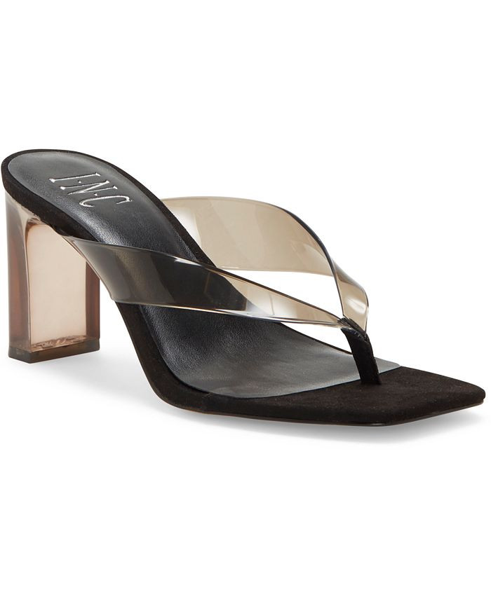 INC Women's Myrene Vinyl Toe-Thong Sandals, Created for Macy's | Macys (US)