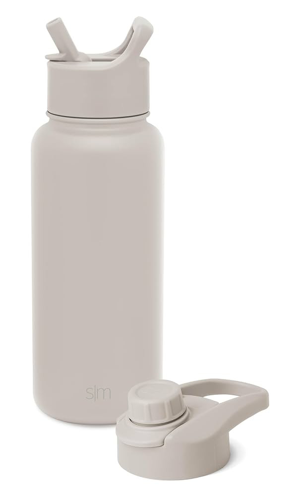 Simple Modern Water Bottle with Straw and Chug Lid Vacuum Insulated Stainless Steel Metal Thermos... | Amazon (US)
