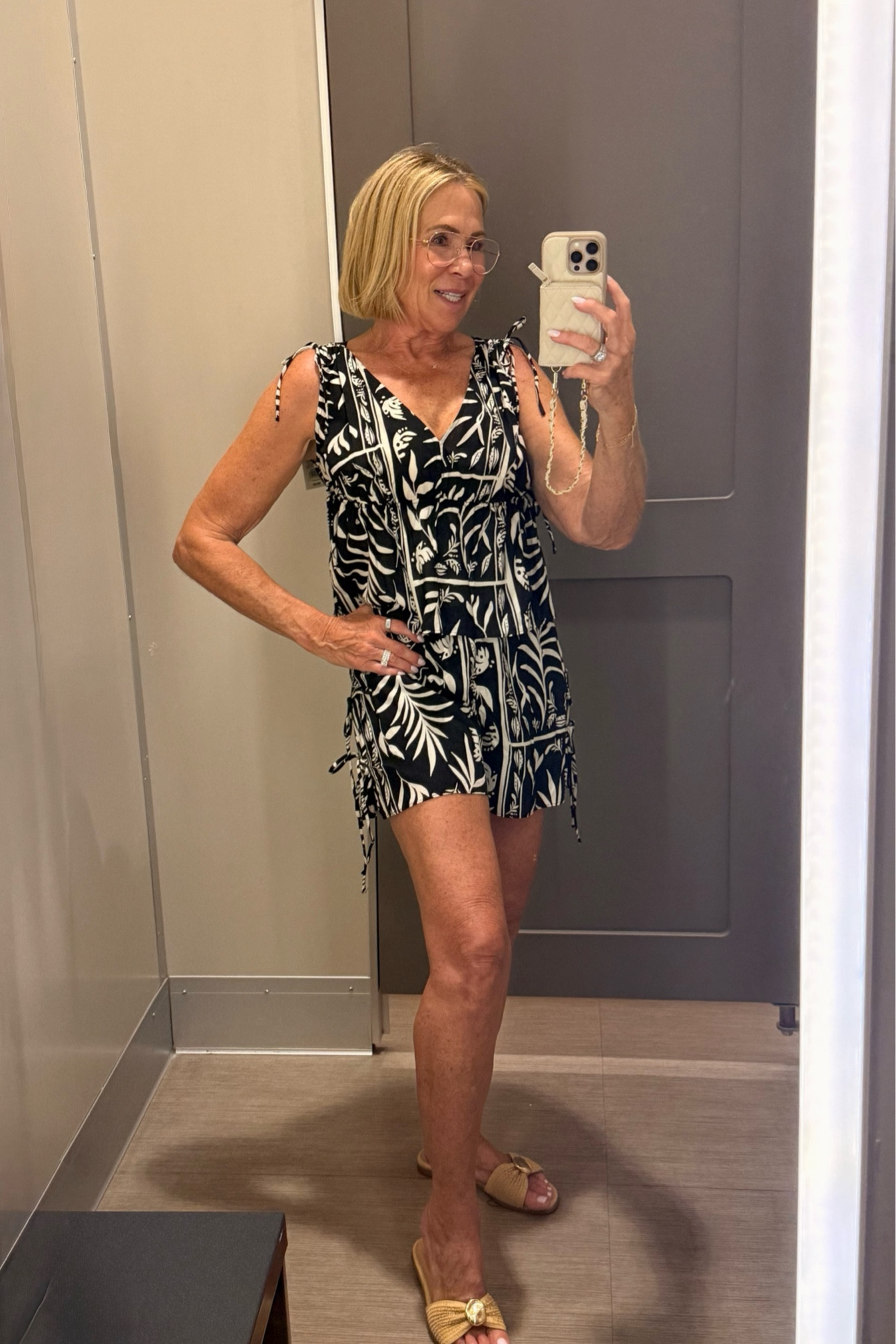 Another win from Target. This swimsuit coverup looks pricey but it’s not. It can actually be worn as an outfit for any casual day on vacation.
I’m wearing an XS in both pieces, it runs true to size.

#LTKSwim #LTKootd #LTKOver40