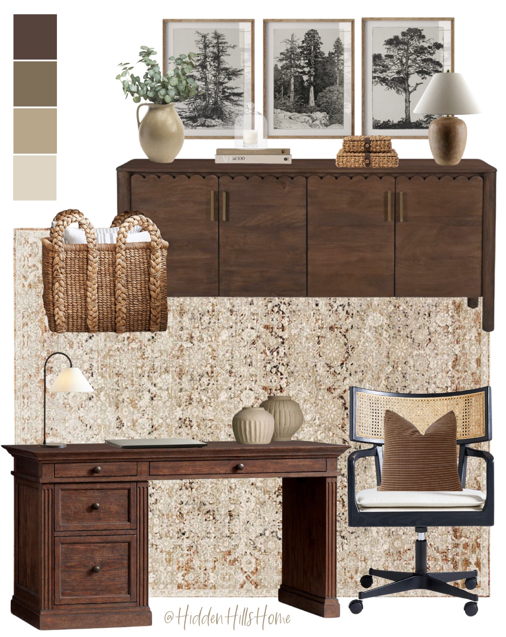 Brown and tan home office, classic home office, wooden furniture office 

#LTKStyleTip #LTKSaleAlert #LTKHome