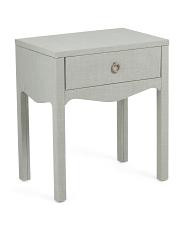23x26 Linen Wrapped Swoop Side Table | TJ Maxx