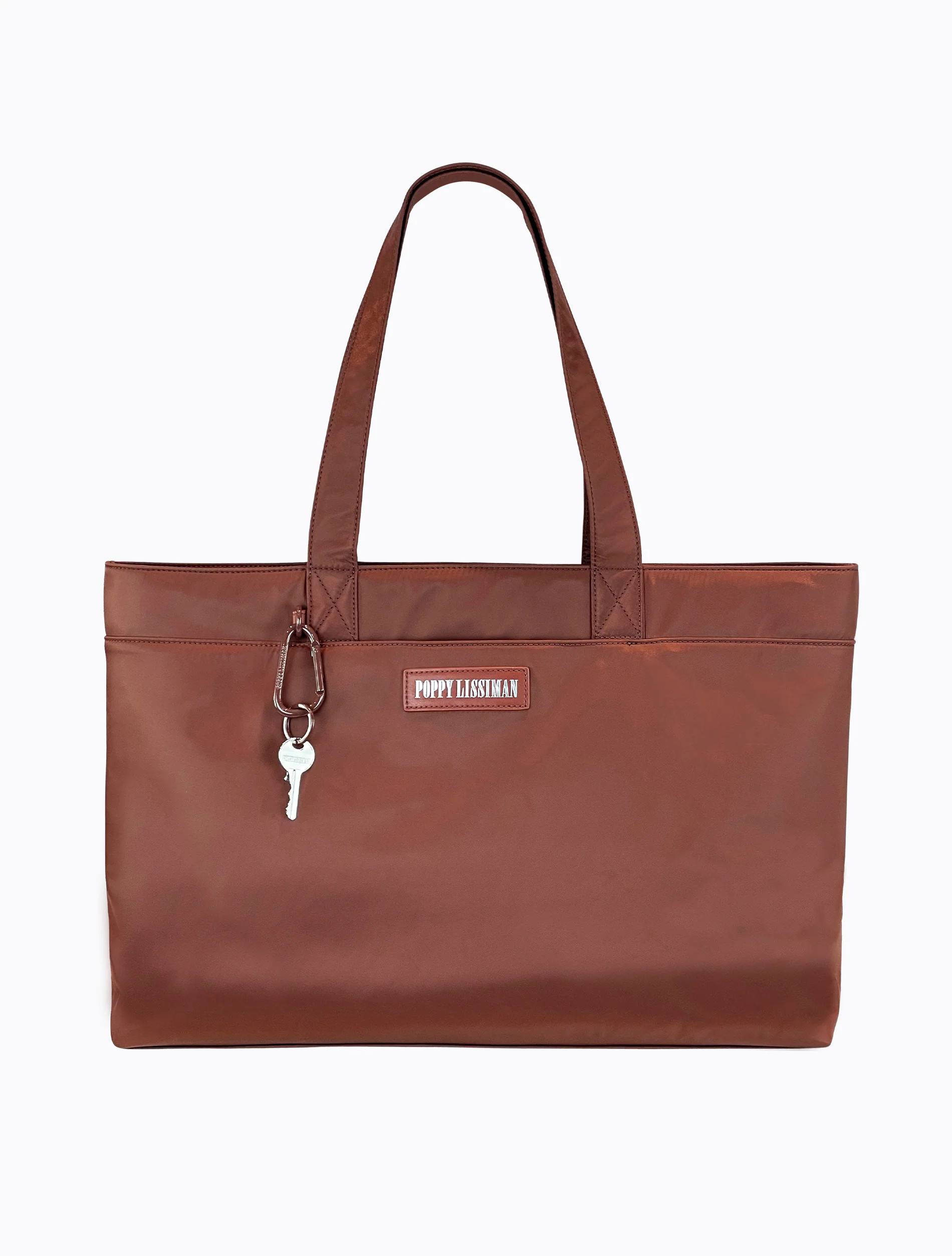 Winnie Laptop Tote - Mahogany / Wasabi | Poppy Lissiman (Global)