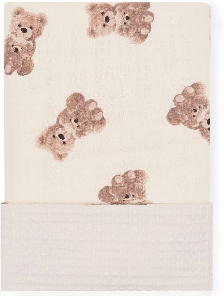 LifeTree Baby Waffle Blankets, Neutral Muslin Swaddle Blankets for Boys Girls, Double-Sided Neutr... | Amazon (US)