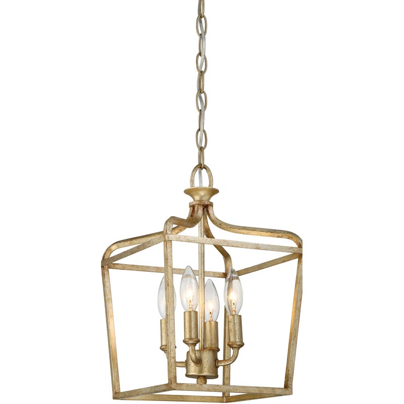 Vogan 4 - Light Gold Lantern Pendant | Wayfair North America