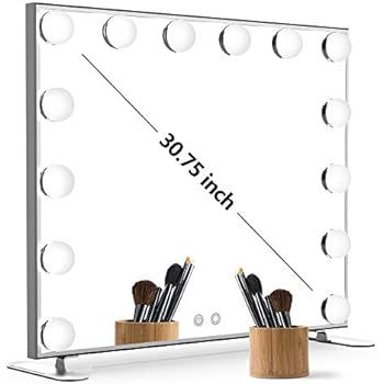 Nitin Lighted Vanity Mirror with Touch Control Design, Hollywood Style Makeup Mirrors with Lights... | Amazon (US)