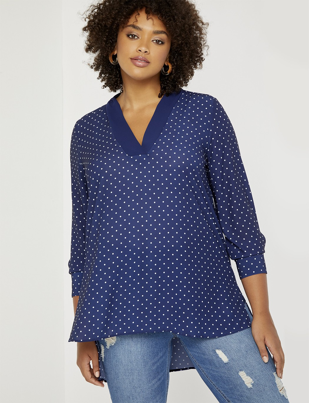 Easy V Neck Tunic | Eloquii