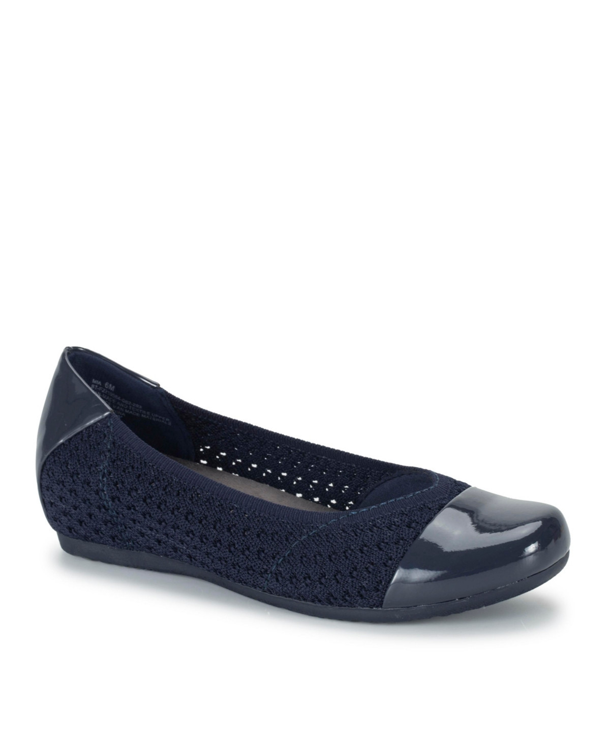 Baretraps Women's Mia Cap Toe Ballet Flats - Navy | Macy's