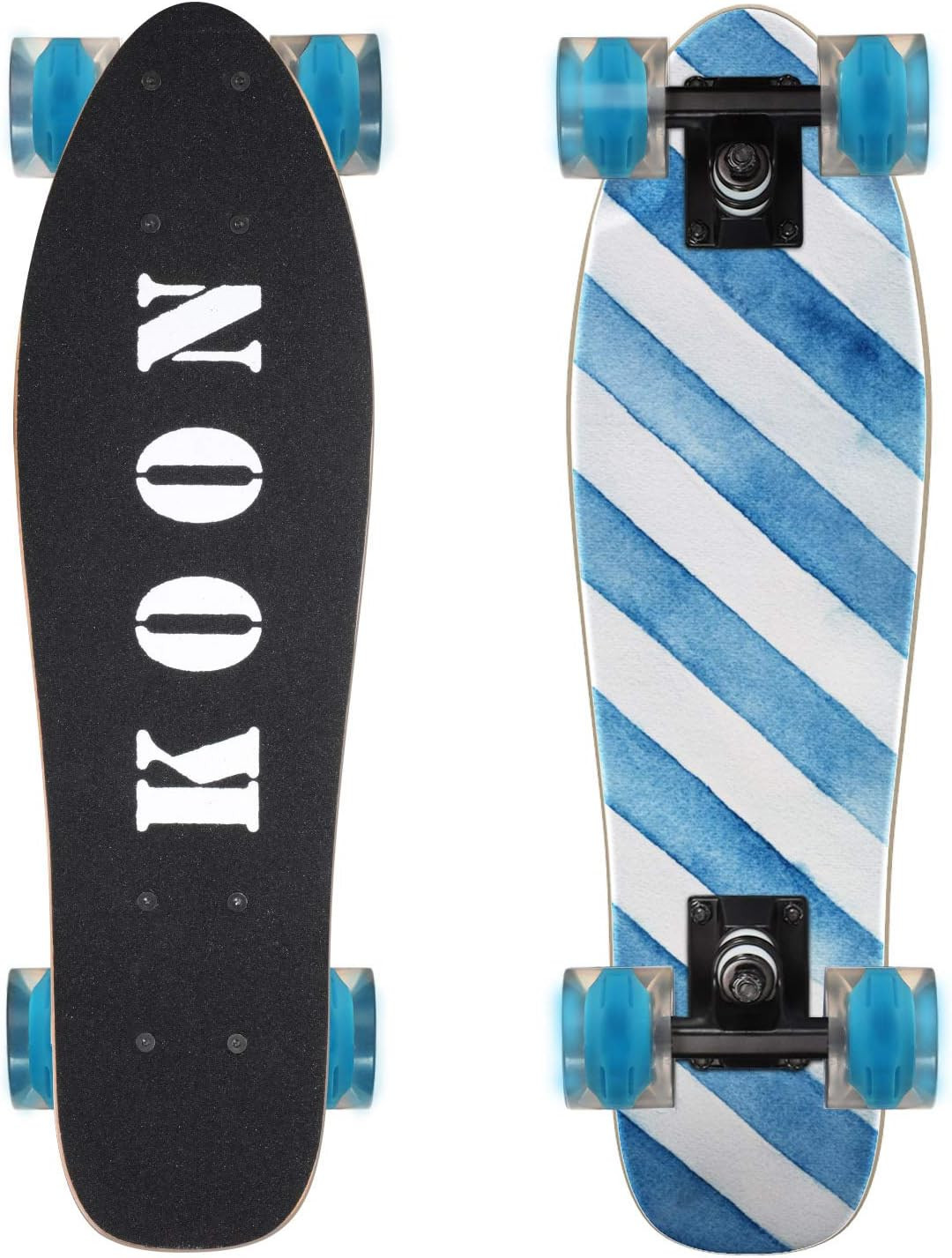 KO-ON Skateboard Complete Skateboards 22 Inch Mini Cruiser Skateboards for Beginners Kids Boys an... | Amazon (US)