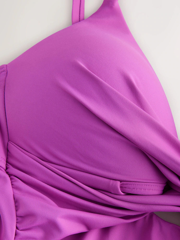 Purple Cutout Tummy Control Padded Swimsuit | Next EU