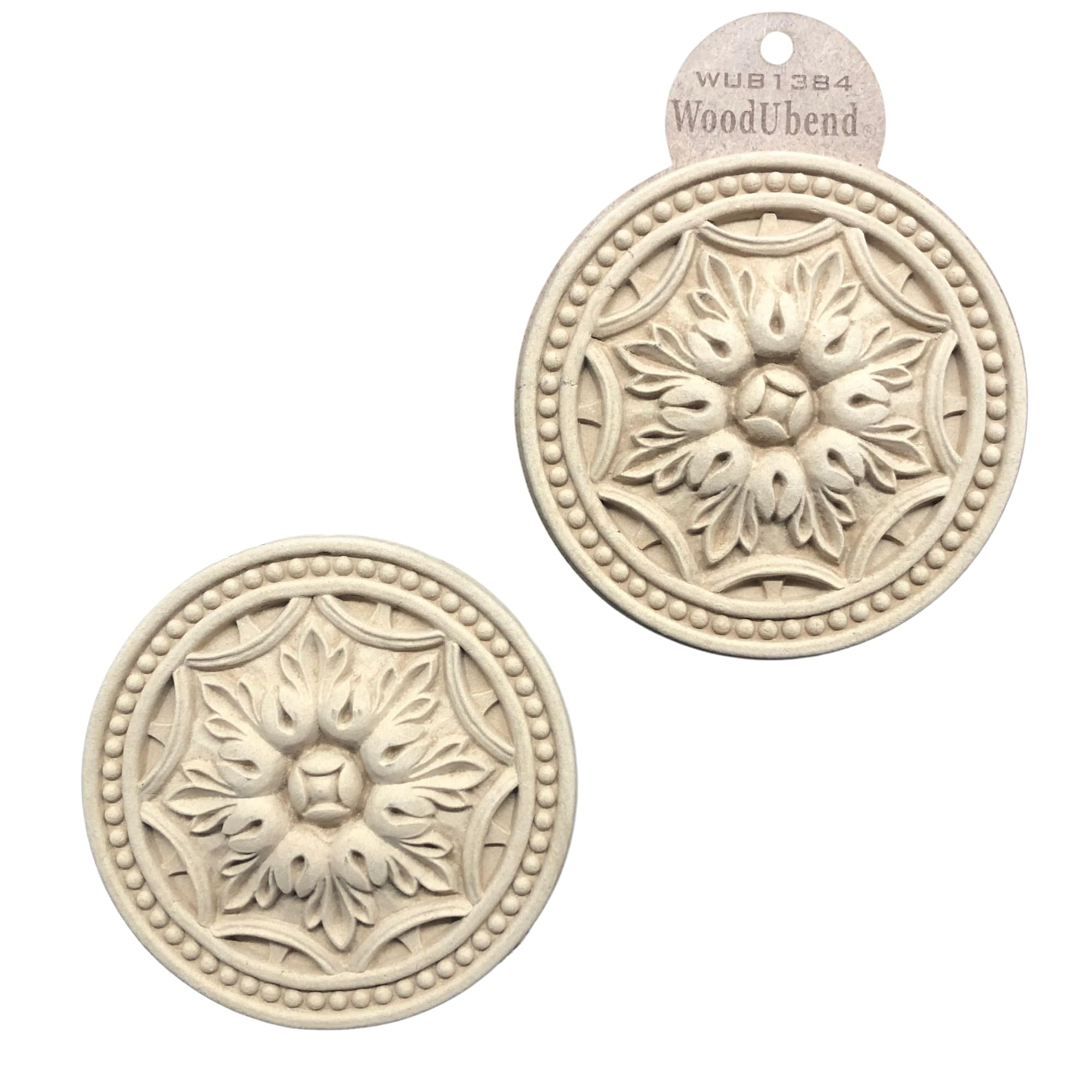 WoodUbend WUB1384 Pack of 2 Centerpieces - Wood Appliques - Heat Bendable & Flexible Onlays 14x14... | Amazon (US)