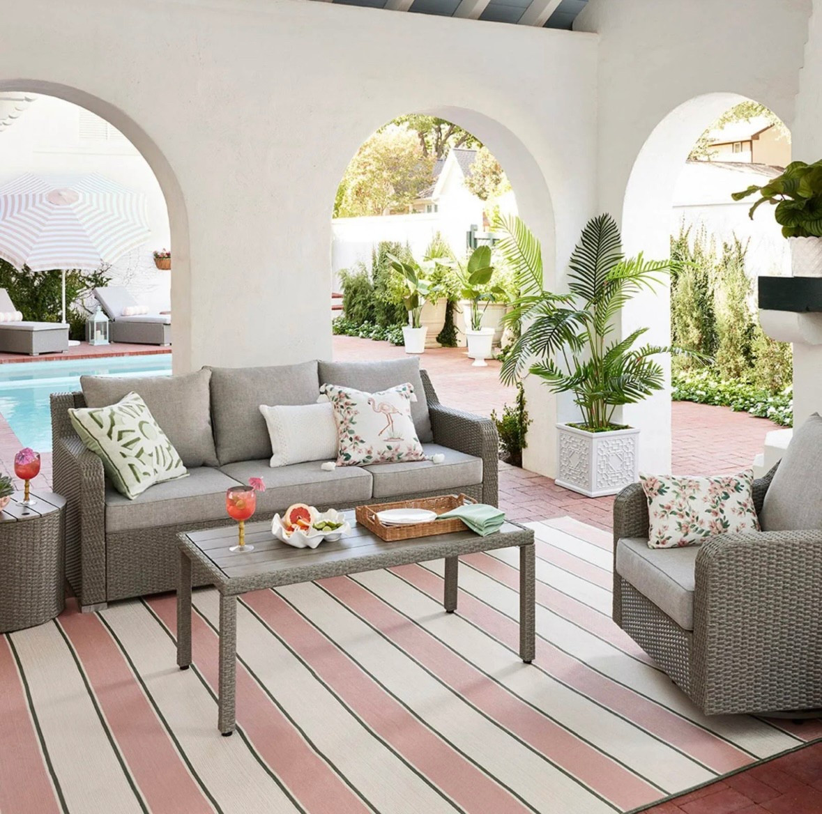We love our new outdoor furniture! We have the couch and 2 of the swivel chairs! They are so comfortable! 


(Pic from website) 

#LTKSeasonal #LTKSpringSale #LTKHome