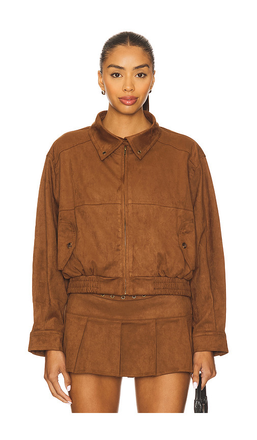 Zemeta Mocca Suede Jacket in Brown. Size XS. Also in M, L. | Revolve Clothing (Global)