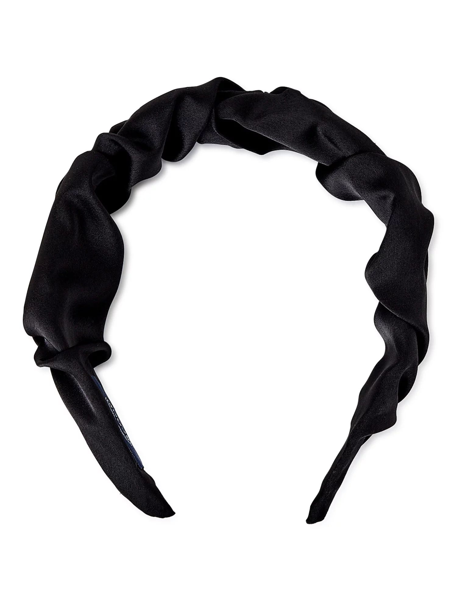 Scoop Women’s Ruffled Headband, Soft Headband, Ruffled and Soft Material, Black Headband | Walmart (US)