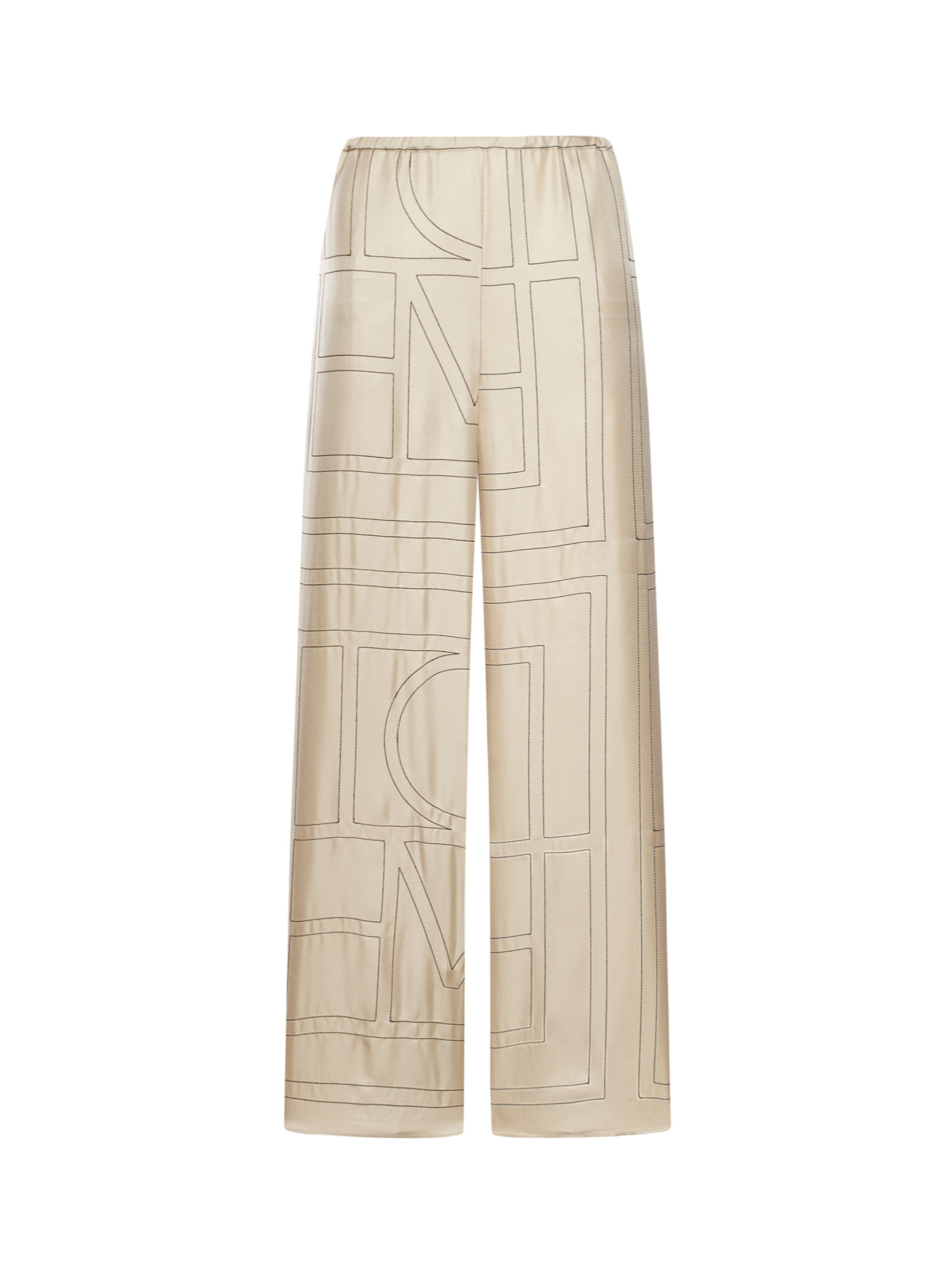 Tot\u00eame Monogram Satin Pajama Bottoms | Senser US