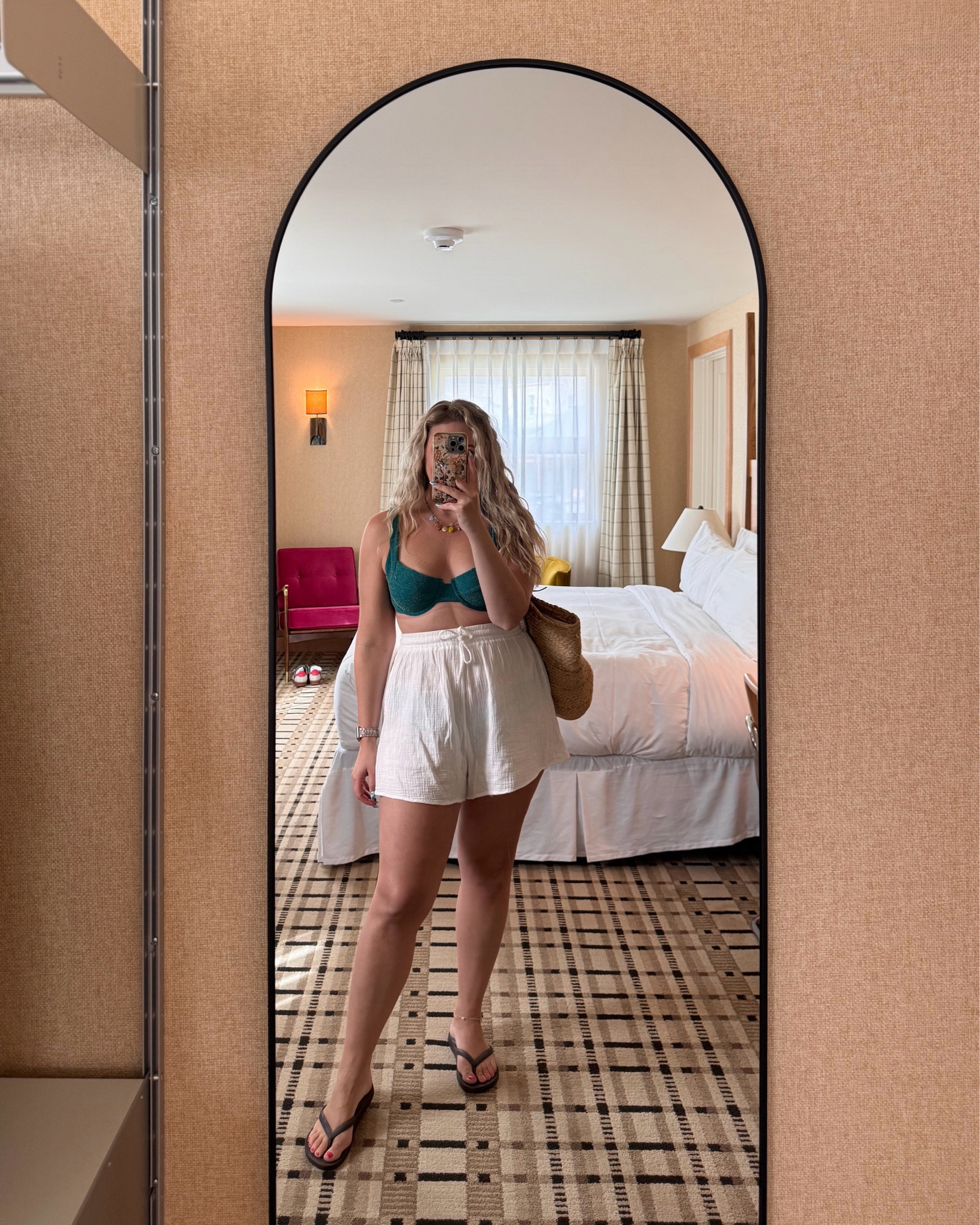 Summer outfit, beach outfit, swimsuit. Literally the only shorts I wear, 100% cotton I have a large in the set. Bikini I wear a large top & xl bottom

#LTKootd #LTKMidsize #LTKSwim