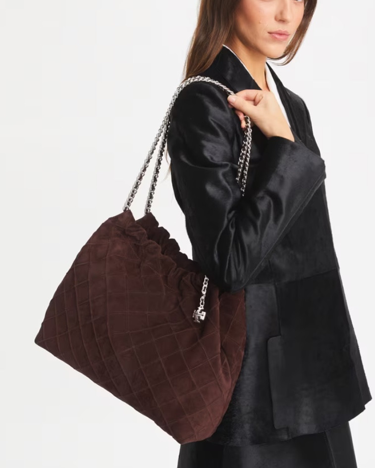 Genuine leather bag in large and mini size