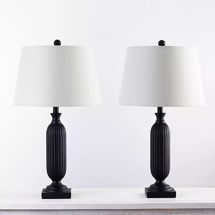 Black Sutton Table Lamps, Set of 2 | Kirkland's Home