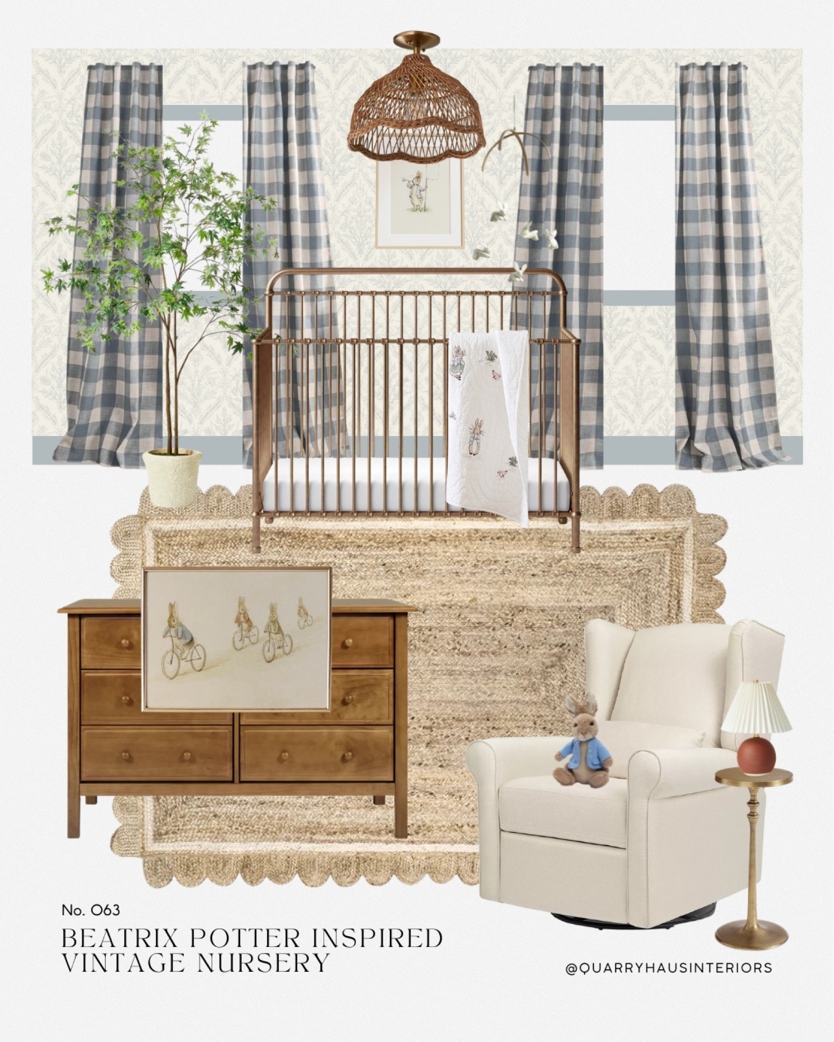 Beatrix Potter / Peter Rabbit + Benjamin Bunny nursery design 🐇 


Blue traditional vintage antique cottage storybook nursery baby bedroom design decor furniture artwork lighting crib changing table dresser nursery chair glider rocker gingham brass scalloped jute area rug

#LTKhome #LTKkids #LTKbaby