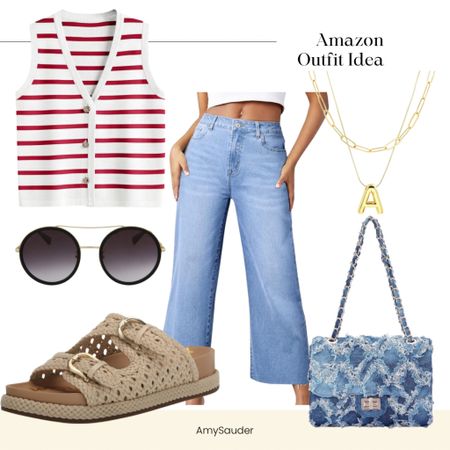 Amazon finds 
Jeans 
Summer outfit
Sandals 

#LTKStyleTip #LTKFindsUnder100 #LTKSeasonal