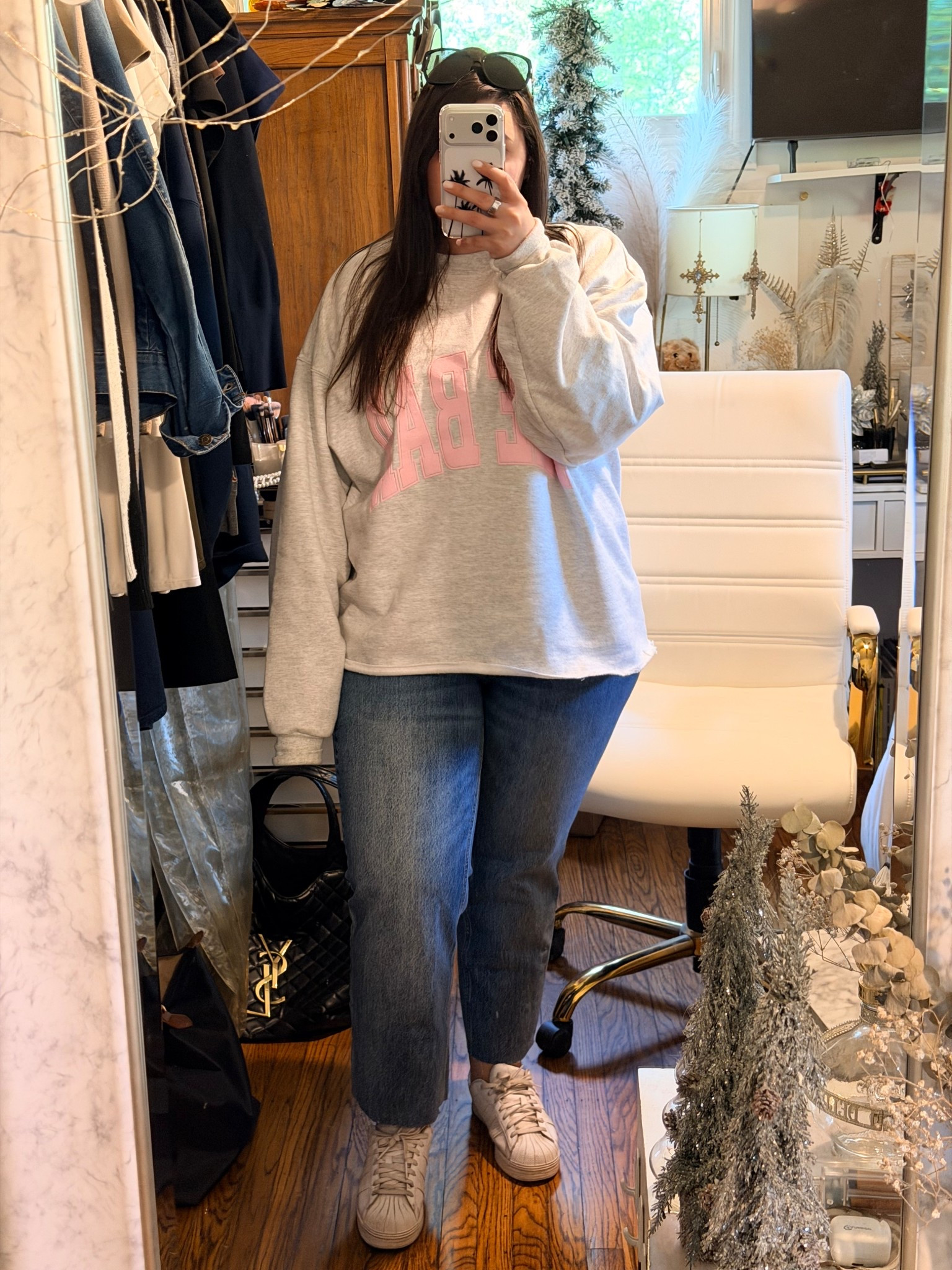 The sweatshirt is my new emotional support piece 

#LTKTravel #LTKSeasonal #LTKMidsize