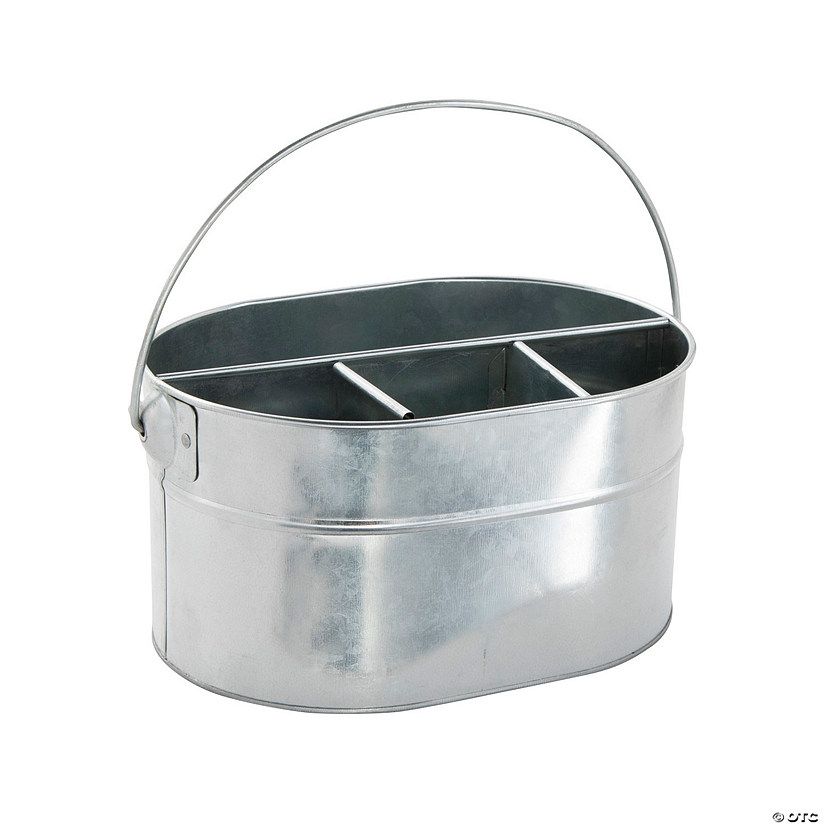 Galvanized Utensil Caddy | Oriental Trading Company