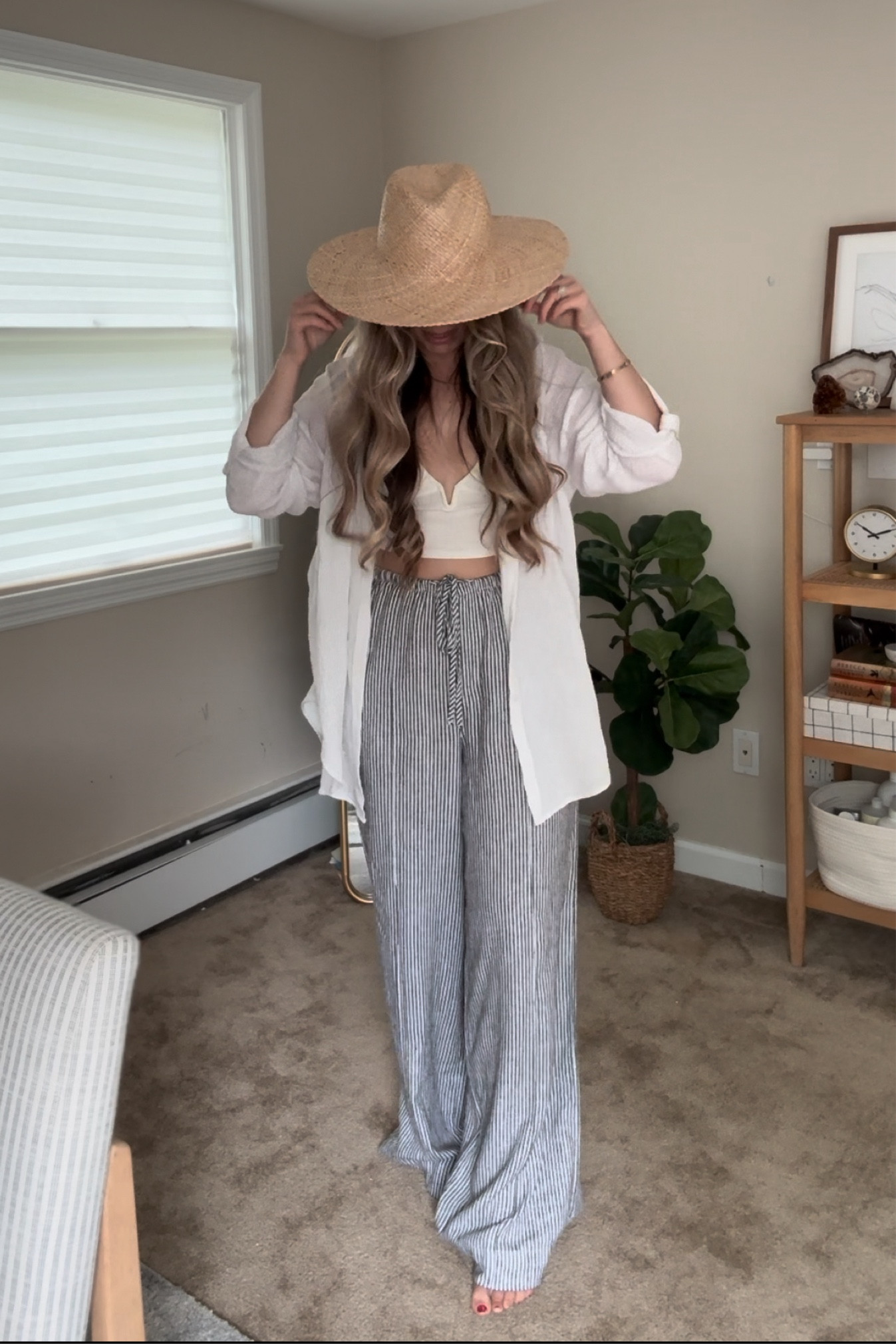 The dreamiest  summer pants 🌞 I’m wearing M in pants, L in the swim cover, and S in bralettes. 

#LTKFindsUnder50 #LTKStyleTip