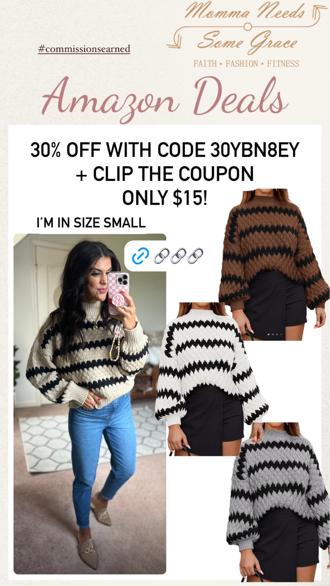 Sweater on sale for $15! I’m in a size small!

#LTKFindsUnder100 #LTKSaleAlert #LTKSeasonal